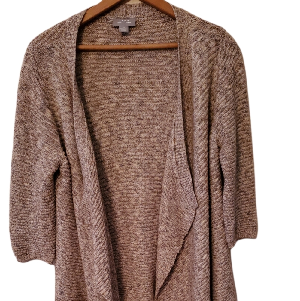 Jana Cardigan Taupe and Tan Sweater SP